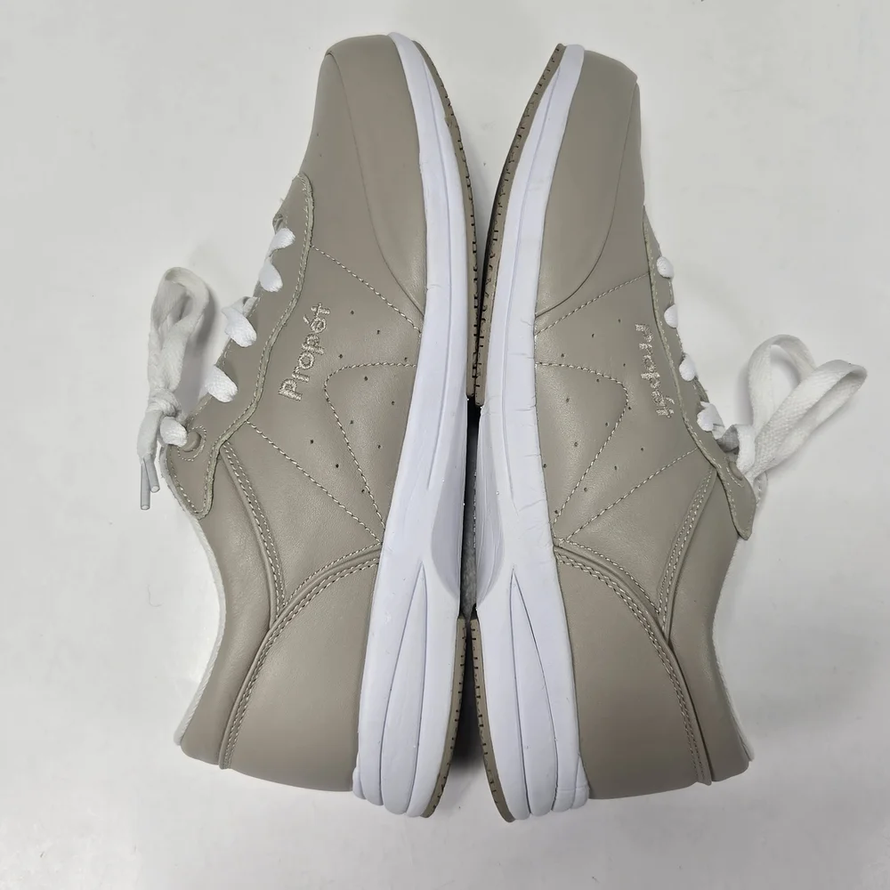 Propet Washable Walker W3840 Beige Lace-Up Comfort Sneakers Women's Size 9 Wide
